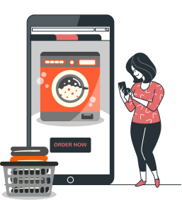 E Dry Cleaners App Interface